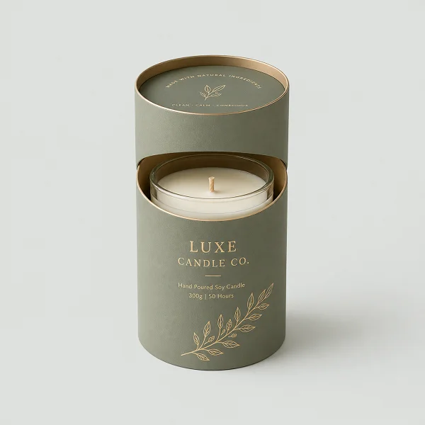 order custom candle tube packaging australia